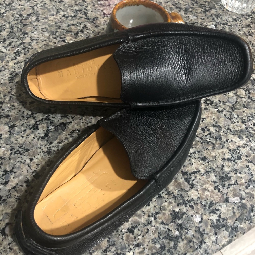 Men Simone Mariotti Gold Brothers Leather Driving